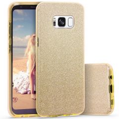 Силиконовый (TPU) чехол UniCase Glitter Cover для Samsung Galaxy S8 Plus (G955) - Gold