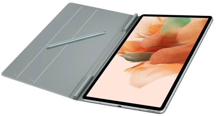 Чехол Book Cover для Samsung Galaxy Tab S7 FE / S7 Plus / S8 Plus (T730/736/800/806/970/975) - Light Green