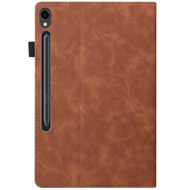 Чехол Deexe Business Style для Samsung Galaxy Tab S9 (X710/716) - Brown