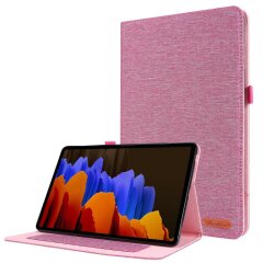 Чохол Deexe Cloth Style для Samsung Galaxy Tab S7 (T870.875) / S8 (T700/706) - Pink