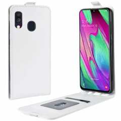 Чехол Deexe Flip Case для Samsung Galaxy A40 (А405) - White