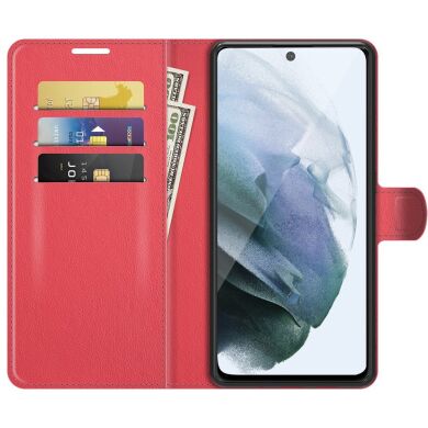 Чехол-книжка Deexe Book Type для Samsung Galaxy S21 FE (G990) - Red