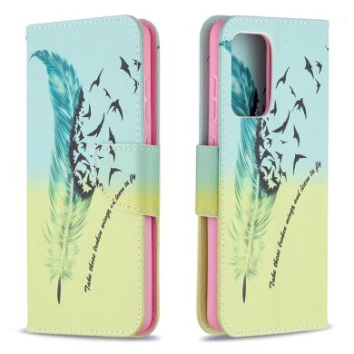 Чехол-книжка Deexe Color Wallet для Samsung Galaxy A52 (A525) / A52s (A528) - Feather