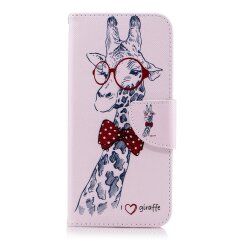 Чехол-книжка Deexe Color Wallet для Samsung Galaxy A6 2018 (A600) - Giraffe Pattern