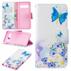 Чохол-книжка Deexe Color Wallet для Samsung Galaxy S10 (G973) - Blue Butterflies