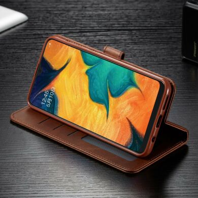 Чехол LC.IMEEKE Wallet Case для Samsung Galaxy A30 (A305) / A20 (A205) - Coffee