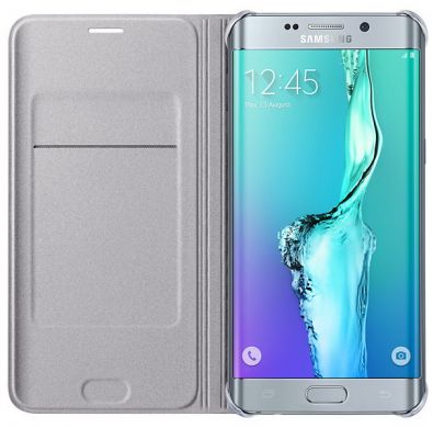 Чехол Flip Wallet для Samsung Galaxy S6 edge+ (EF-WG928PBEGWW) - Silver