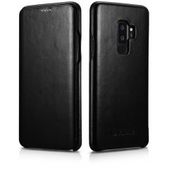 Кожаный чехол-книжка ICARER Slim Flip для Samsung Galaxy S9+ (G965) - Black