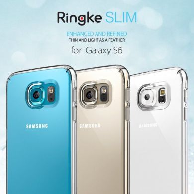 Пластиковая накладка Ringke Slim для Samsung Galaxy S6 (G920) - Black