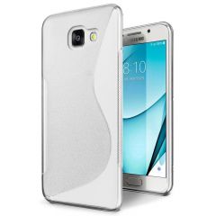Силиконовый (TPU) чехол Deexe S Line для Samsung Galaxy A7 2017 (A720) - Transparent