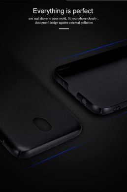 Пластиковый чехол LENUO Silky Touch для Samsung Galaxy J7 2017 (J730) - Black