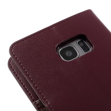 Чехол-книжка MERCURY Sonata Diary для Samsung Galaxy S7 edge (G935) - Wine Red