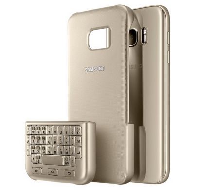 Чехол-клавиатура Keyboard Cover для Samsung Galaxy S7 (G930) EJ-CG930UBEGRU - Gold