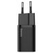 Сетевое зарядное устройство Baseus Super Si Quick Charger (25W) + кабель Type-C to Type-C (3A, 1m) TZCCSUP-L — Black. Фото 5 из 22