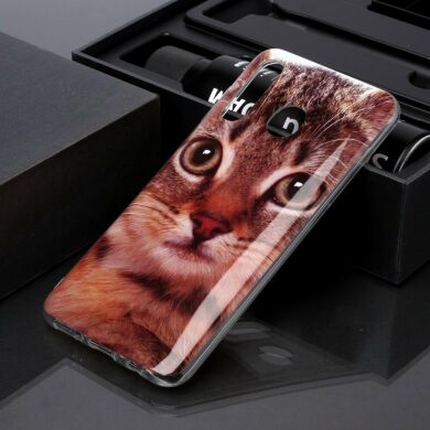 Силиконовый (TPU) чехол Deexe Life Style для Samsung Galaxy A20 (A205) / A30 (A305) - Cat