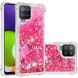 Силиконовый (TPU) чехол Deexe Liquid Glitter для Samsung Galaxy A22 (A225) / M22 (M225) - Pink Hearts. Фото 1 из 7