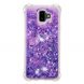 Силиконовый (TPU) чехол Deexe Liquid Glitter для Samsung Galaxy J6+ (J610) - Dark Purple. Фото 6 из 7