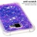Силиконовый (TPU) чехол Deexe Liquid Glitter для Samsung Galaxy J6+ (J610) - Dark Purple. Фото 3 из 7