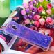 Силиконовый (TPU) чехол Deexe Liquid Glitter для Samsung Galaxy J6+ (J610) - Dark Purple. Фото 5 из 7