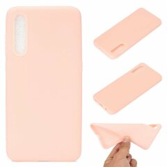 Силіконовий (TPU) чохол Deexe Matte Case для Samsung Galaxy A50 (A505) - Pink