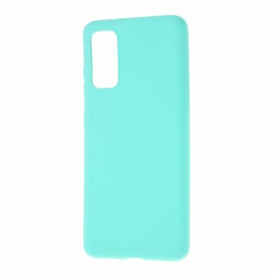 Силиконовый (TPU) чехол Deexe Matte Case для Samsung Galaxy S20 (G980) - Baby Blue