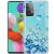 Силиконовый (TPU) чехол Deexe Pretty Glossy для Samsung Galaxy A73 (A736) - Blue Flowers