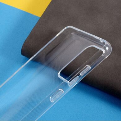 Силиконовый (TPU) чехол Deexe UltraThin для Samsung Galaxy A52 (A525) / A52s (A528) - Transparent