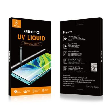 Защитное стекло AMORUS 3D Curved UV для Samsung Galaxy S9 (G960) (с лампой UV)