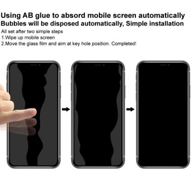 Защитное стекло IMAK Privacy 9H Protect для Samsung Galaxy A54 (A546) - Black