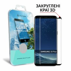 Защитное стекло MakeFuture Full Cover для Samsung Galaxy S8 Plus (G955) - Black