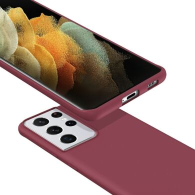 Защитный чехол Deexe Color Shell для Samsung Galaxy S21 Ultra (G998) - Purple