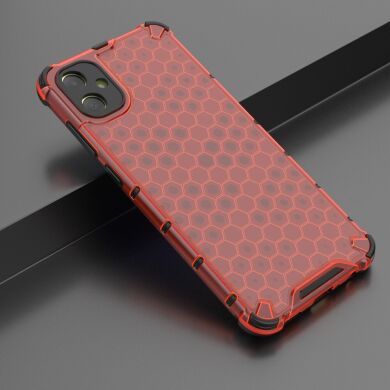 Защитный чехол Deexe Honeycomb Series для Samsung Galaxy A05 (A055) - Red