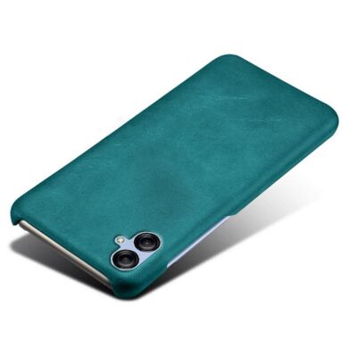 Защитный чехол Deexe Leather Back Cover для Samsung Galaxy A05 (A055) - Green