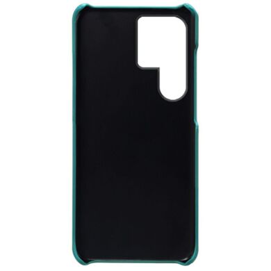 Защитный чехол Deexe Leather Back Cover для Samsung Galaxy S24 Ultra - Green