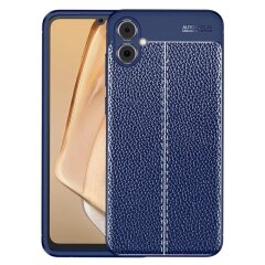 Захисний чохол Deexe Leather Cover для Samsung Galaxy A05 (A055) - Blue