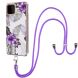 Защитный чехол Deexe Marble Flower для Samsung Galaxy A22 (A225) / M22 (M225) - Purple Flowers. Фото 1 из 4