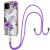Защитный чехол Deexe Marble Flower для Samsung Galaxy A22 (A225) / M22 (M225) - Purple Flowers