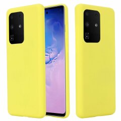 Защитный чехол Deexe Silicone Case для Samsung Galaxy S20 Ultra (G988) - Yellow