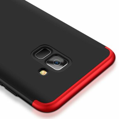 Защитный чехол GKK Double Dip Case для Samsung Galaxy A8 (A530) - Black / Red