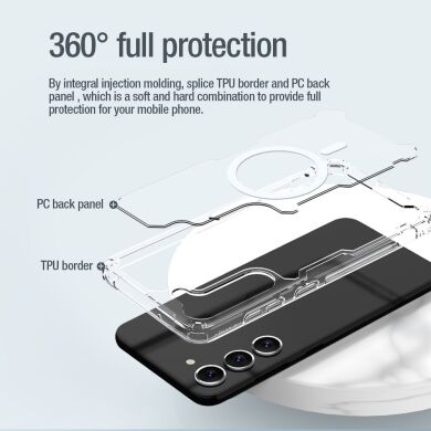 Защитный чехол NILLKIN Nature TPU Pro Magnetic для Samsung Galaxy S23 (S911) - Transparent