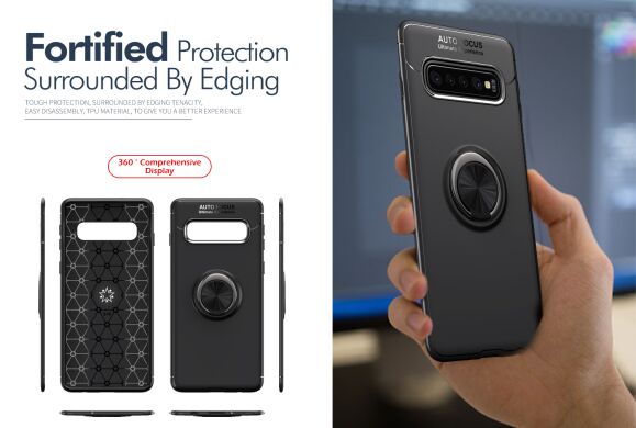 Защитный чехол UniCase Magnetic Ring для Samsung Galaxy S10 - All Black