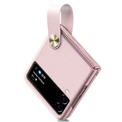 Захисний чохол GKK Strap Kickstand для Samsung Galaxy Flip 4 - Pink