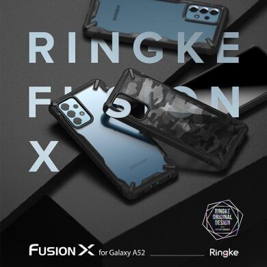 Захисний чохол RINGKE Fusion X для Samsung Galaxy A52 (A525) / A52s (A528) - Camo Black