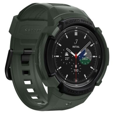 Защитный чехол Spigen (SGP) Rugged Armor Pro (FW) для Samsung Galaxy Watch 4 Classic (46mm) - Military Green