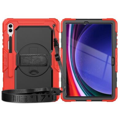 Защитный чехол Deexe Shockproof Case для Samsung Galaxy Tab S9 Plus (X810/816) - Red