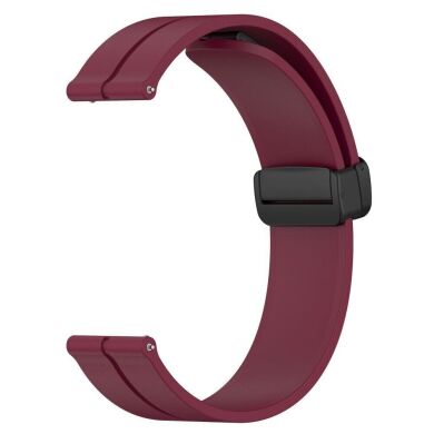 Ремешок Deexe Magnetic Braselet для часов с шириной крепления 22 мм - Wine Red