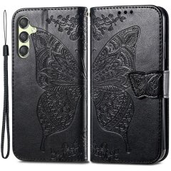 Чехол UniCase Butterfly Pattern для Samsung Galaxy A25 (A256) - Black