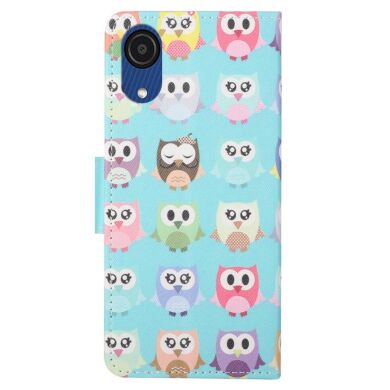 Чехол-книжка Deexe Color Wallet для Samsung Galaxy A03 Core (A032) - Cute Owls
