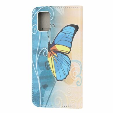 Чехол-книжка Deexe Color Wallet для Samsung Galaxy A41 (A415) - Blue Butterfly