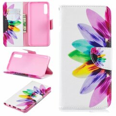 Чехол-книжка Deexe Color Wallet для Samsung Galaxy A50 (A505) / A30s (A307) / A50s (A507) - Petals Pattern